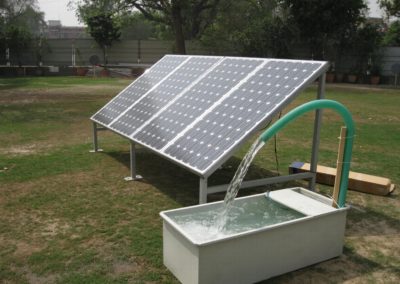 Solar operated small pump